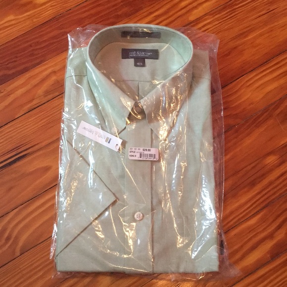 Croft & Barrow Short Sleeve Dress Shirt 16 1/2 - Picture 6 of 8